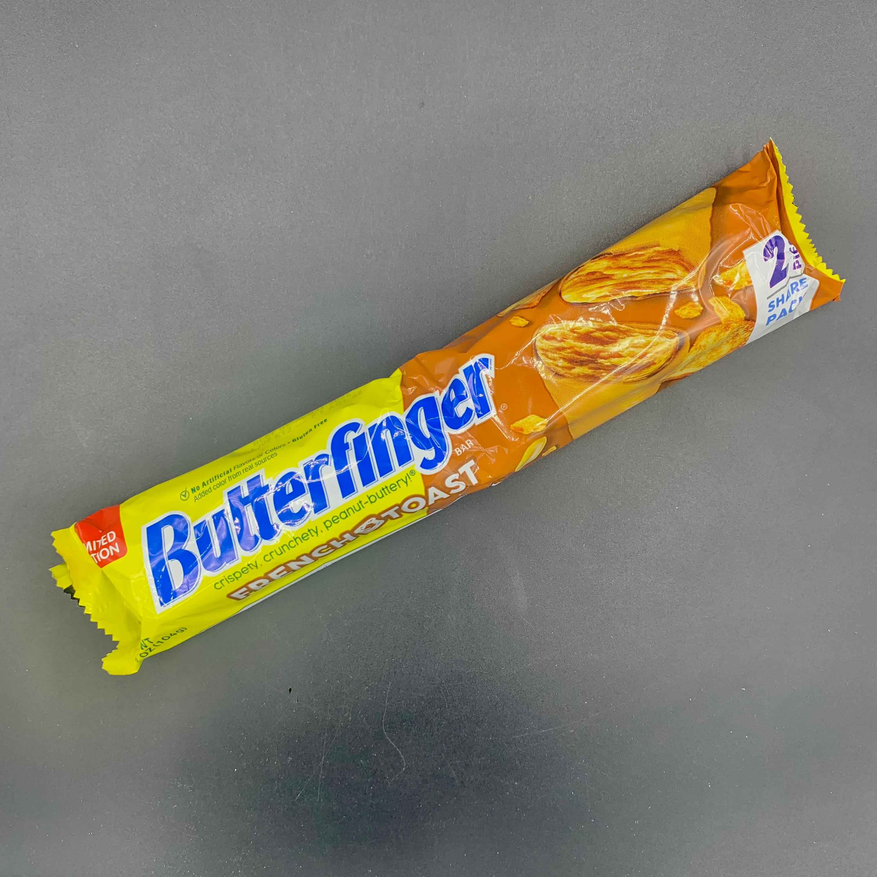 Butterfinger Bar - French Toast Flavour, Share Size (2 Pieces), 104g (USA). LIMITED EDITION