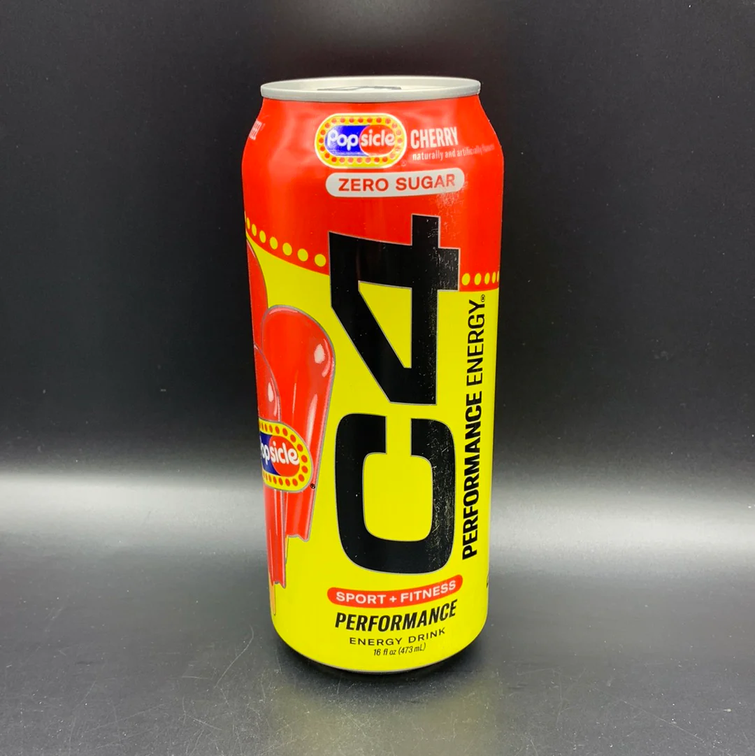 C4 Performance Energy - Popsicle Cherry Flavour, 473ml (USA)