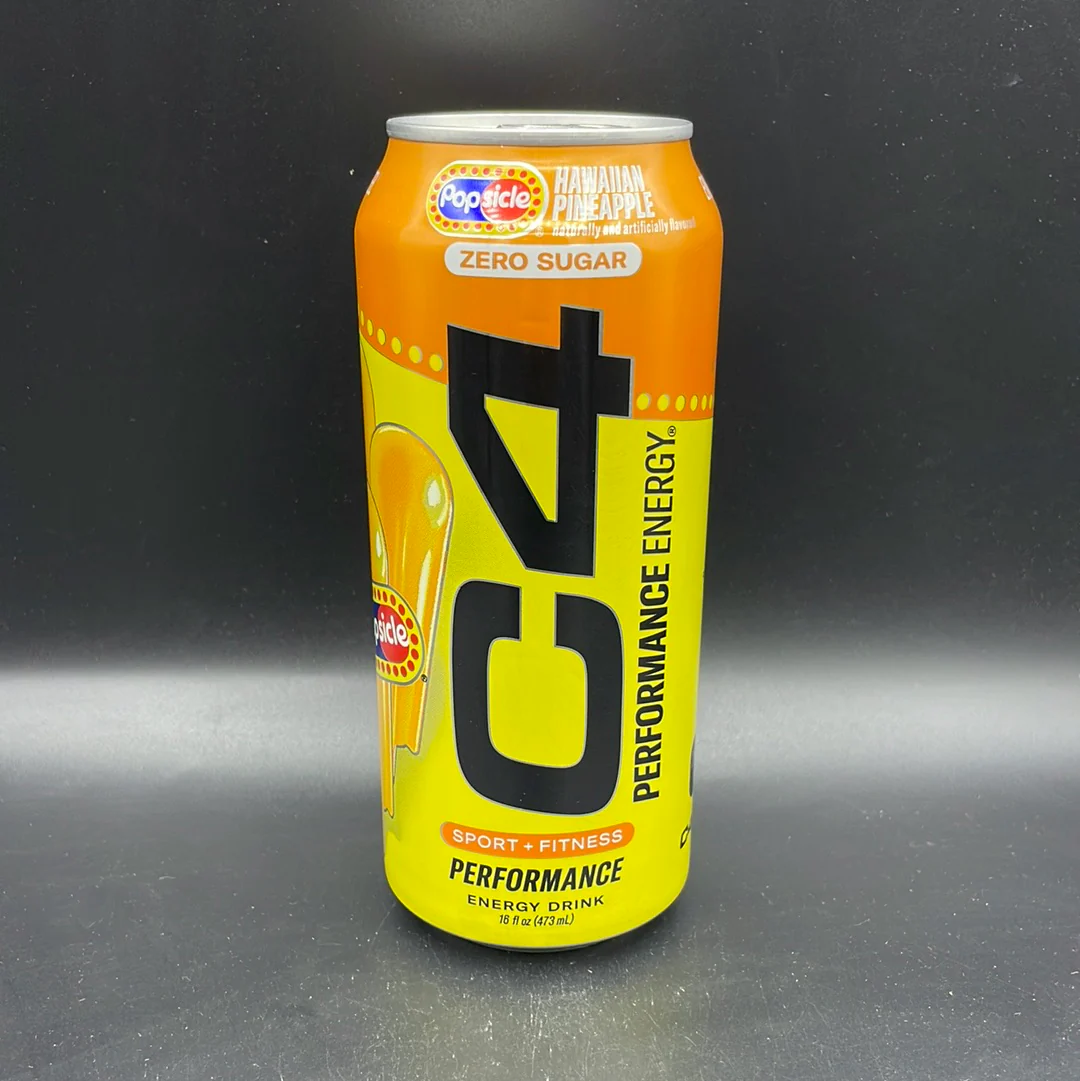 C4 Performance Energy - Popsicle Hawaiian Pineapple Flavour, 473ml (USA)