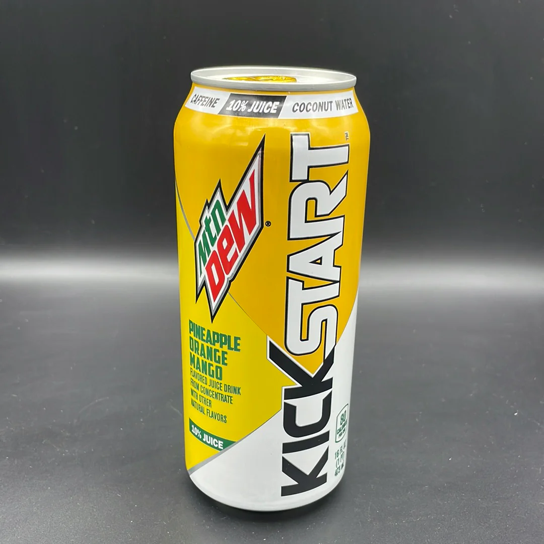Mtn (Mountain) Dew Kickstart - Pineapple Orange Mango Flavour - Energy Drink 473ml (USA) - Image 2