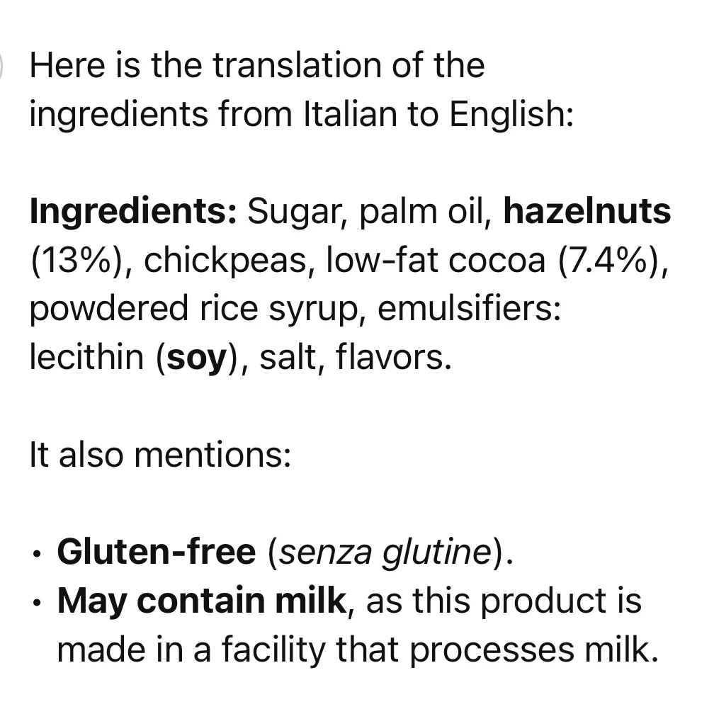 Ferrero Nutella PLANT BASED Spread, Gluten Free 350g (ITALY) CHECK DATE - Image 2