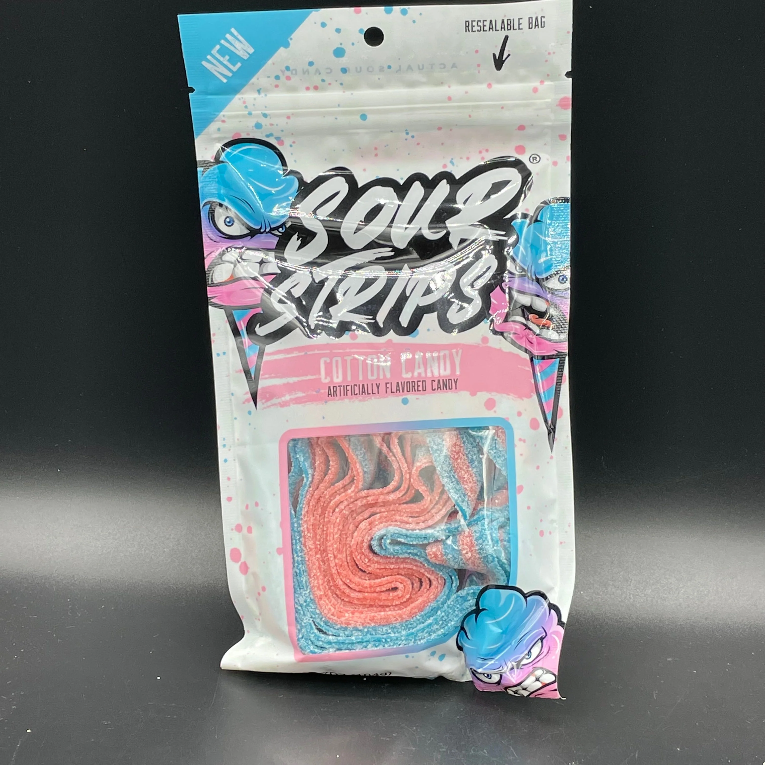 Sour Strips - Cotton Candy Flavour 96g (USA) - Image 2
