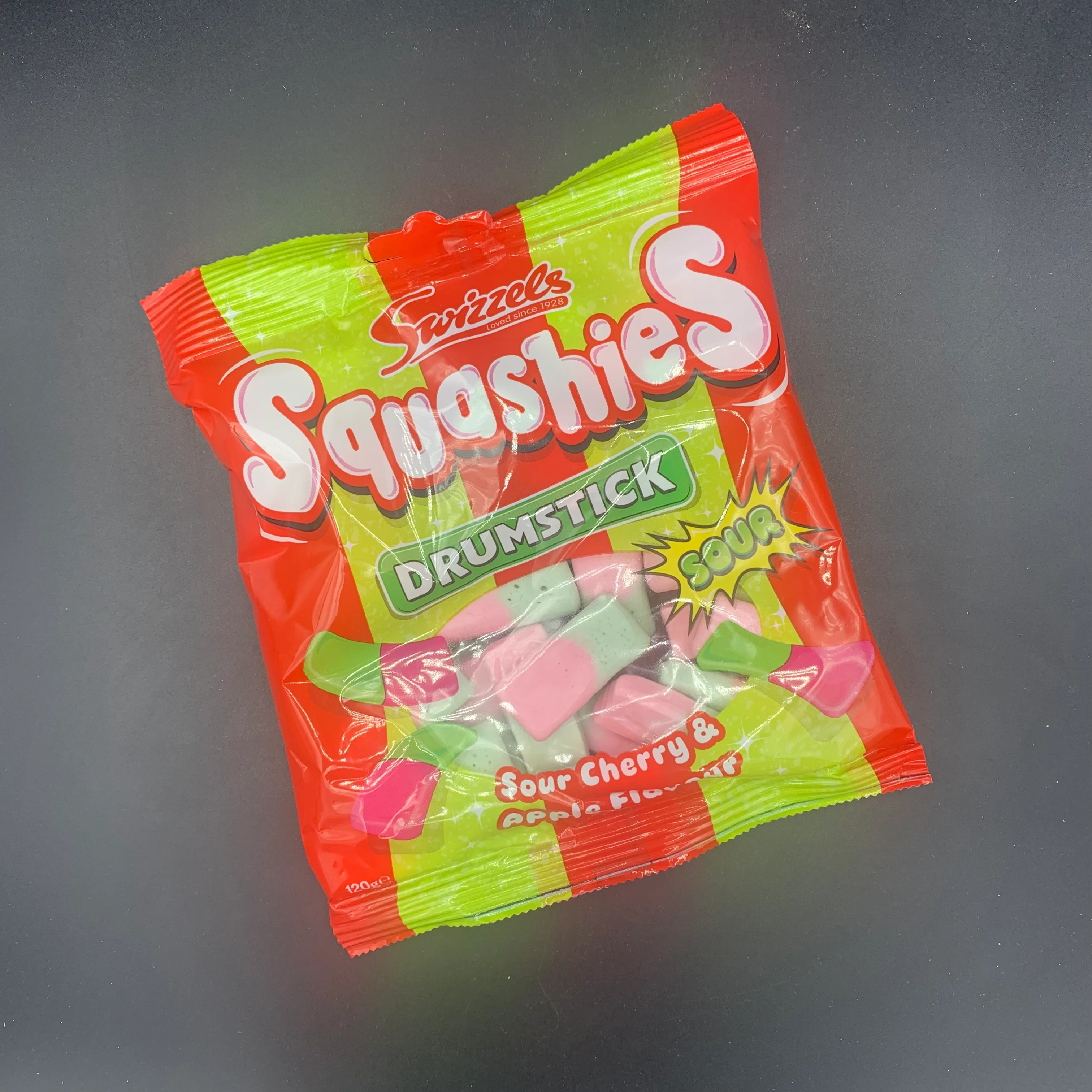 Swizzels Drumstick Squashies - Sour Cherry & Apple Flavour, 120g (UK)
