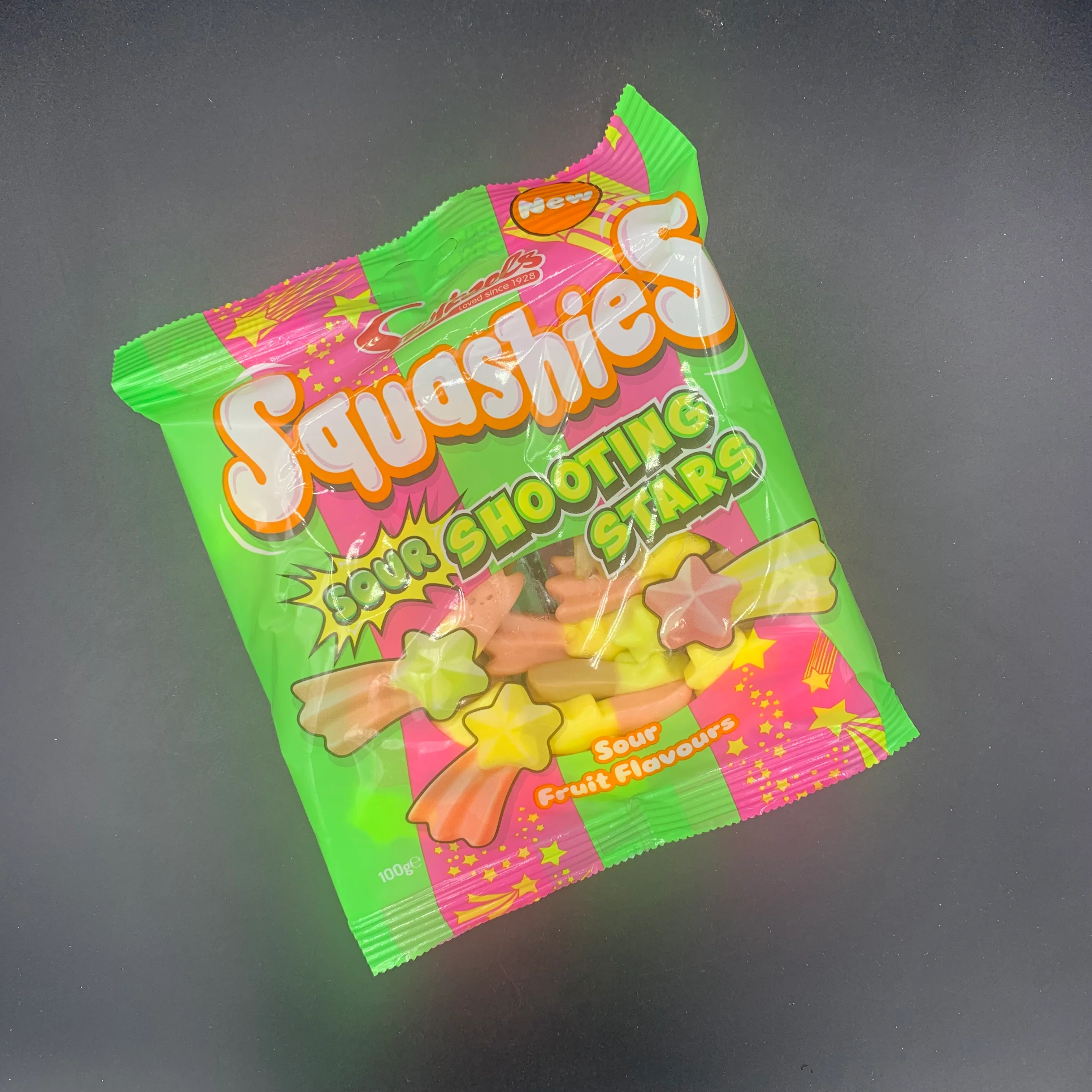 Swizzels Squashies - Sour Shooting Stars! Sour Fruit Flavour, 100g (UK)