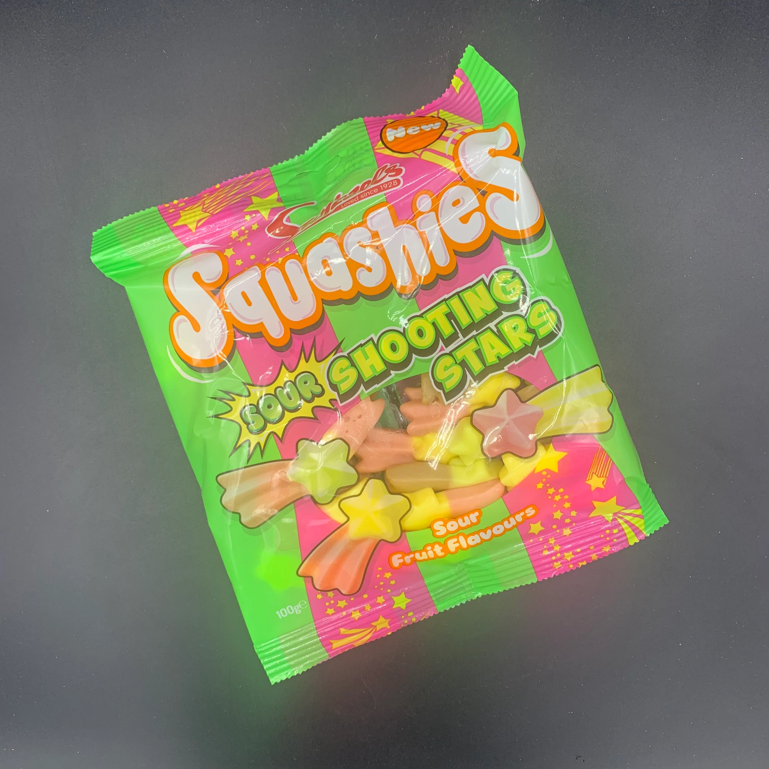 Swizzels Squashies - Sour Shooting Stars! Sour Fruit Flavour, 100g (UK) - Image 2