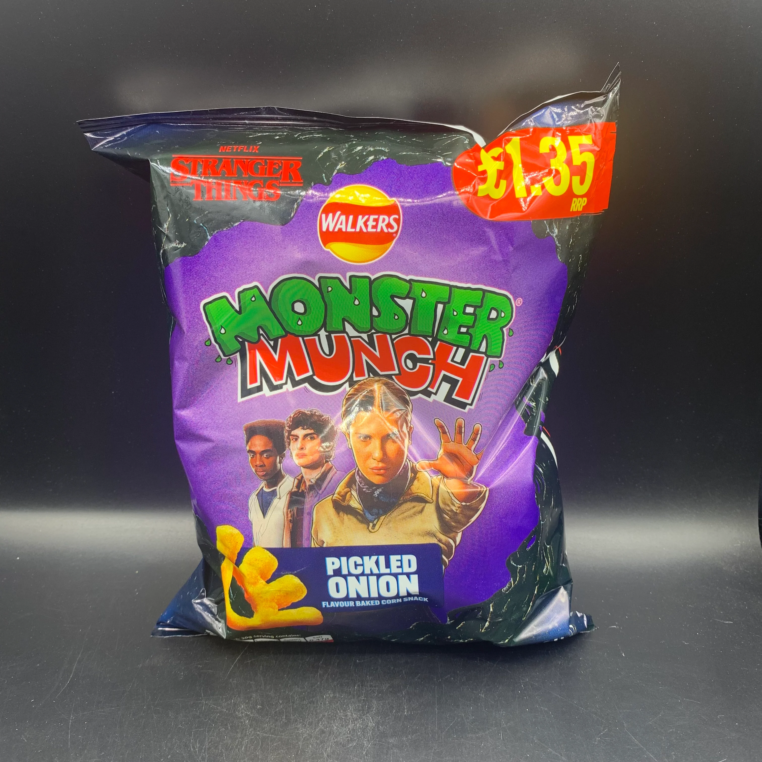 Walkers - Monster Munch, Pickled Onion Flavour, 72g (UK) - Image 3